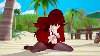 Animated Girl Gives A Sensual Blowjob In Girlfriend Fnf Video